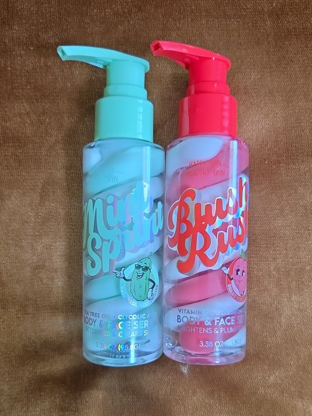 Blush Rush & Mint Sprint Dual Face & Body Serums
